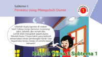 Kunci jawaban tema 3 kelas 6 halaman 3, 4, 5, 6, 7, 8