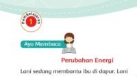 KUNCI JAWABAN Kelas 3 TEMA 6 Halaman 122 123 124 125 126 127 dan 128 129 Energi dan Perubahan Subtema 3 Pembelajaran 3 Buku Tematik Siswa SD