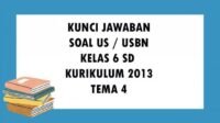 KUNCI JAWABAN SOAL USBN Kelas 6 SD / MI Tema 4 Kurikulum 2013 Tentang Globalisasi Soal Ujian Sekolah Essay dan Pilihan Ganda