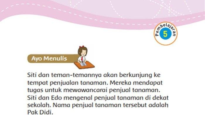 KUNCI JAWABAN Kelas 3 SD Tema 2 Halaman 146 147 148 149 150 151 152 153 154 Buku Tematik Siswa Subtema 3 Pembelajaran 6 Manfaat Tumbuhan Bagi Kehidupan Manusia