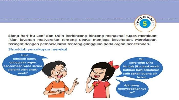 KUNCI JAWABAN Kelas 5 SD Tema 3 Halaman 73 74 75 76 77 78 Buku Tematik Siswa Subtema 2 Pembelajaran 5 Makanan Sehat