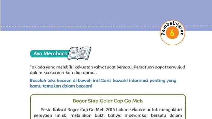 KUNCI JAWABAN Kelas 5 SD Tema 3 Halaman 79 80 81 82 Buku Tematik Siswa Subtema 2 Pembelajaran 6 Pentingnya Makanan Sehat