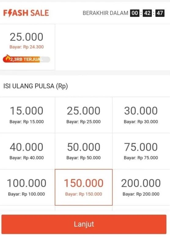 Cara Beli Pulsa Pakai Shopee Paylater