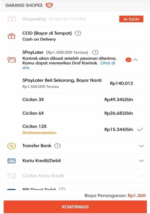 Cara Menggunakan Shopee Paylater Beli Sekarang Bayar Nanti Beli Barang ...